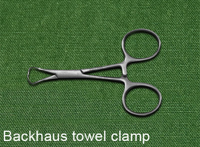 Backhaus towel clamp